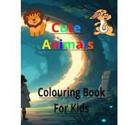 8.5 x 11" Cute Animals Colouring Book for Kids