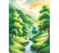 8.5" X 11" NoteBooks "The Gentle Brook in the Woodland"