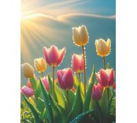 8.5" X 11" NoteBooks "Tulips in the Sunlight"