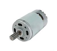 8.5mm Eje 12V RS550 Motor 10 Dientes Plata Unidad de Metal Compatible con Bosch GSR1080-2-LI y TSR1080-2-LI Herramienta Eléctrica Pieza de repuesto