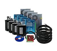 8,5N Closed Loop Stepper Motor Kit CNC Motor con circuito cerrado 86HSE 6A Hybrid Nema 34 HBS86H Motor paso a paso controlador y fuente de alimentación DC 400W + tarjeta de interfaz USB MACH3 de 4
