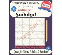 8.5x11, 500 pages, Impressive in size, but just an ordinary Sudoku: 500 pages, Large Print, Puzzles & Solutions included, Great for Teens, Adults, & Seniors