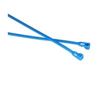 8-69 Uds 4/5/8 * 150/200/250/300/350/400/450/500/600mm abrazadera de correa liberable extraíble plástico nailon azul bridas reutilizables(Blue,33Pcs (7.5mm)8x150mm)