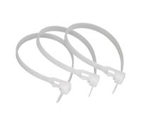 8-69 Uds 4/5/8 * 150/200/250/300/350/400/450/500/600mm abrazadera de correa liberable extraíble plástico nailon azul bridas reutilizables(White,20Pcs (7.5mm)8x250mm)