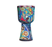 8/9 Pulgadas Yembé Hecho a Mano para Actuaciones Al Aire Libre, Acompañamiento de Banda Djembe Drum Parche de Piel de Cabra para Principiantes Tambor Djembe(8 inch D)