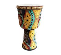 8/9 Pulgadas Yembé Hecho a Mano para Actuaciones Al Aire Libre, Acompañamiento de Banda Djembe Drum Parche de Piel de Cabra para Principiantes Tambor Djembe(9 inch C)