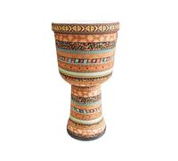 8/9 Pulgadas Yembé Hecho a Mano para Actuaciones Al Aire Libre, Acompañamiento de Banda Djembe Drum Parche de Piel de Cabra para Principiantes Tambor Djembe(9 inch B)