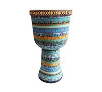 8/9 Pulgadas Yembé Hecho a Mano para Actuaciones Al Aire Libre, Acompañamiento de Banda Djembe Drum Parche de Piel de Cabra para Principiantes Tambor Djembe(9 inch A)