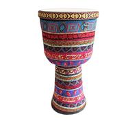 8/9 Pulgadas Yembé Hecho a Mano para Actuaciones Al Aire Libre, Acompañamiento de Banda Djembe Drum Parche de Piel de Cabra para Principiantes Tambor Djembe(9 inch D)
