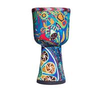 8/9 Pulgadas Yembé para La Escuela Boda Parche de Piel de Cabra Tambor Djembe, Ligero y Portátil Djembe Drum Principiante Tambor Africano(8in C)