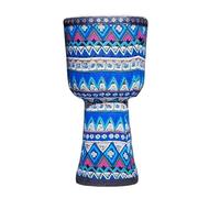 8/9 Pulgadas Yembé para La Escuela Boda Parche de Piel de Cabra Tambor Djembe, Ligero y Portátil Djembe Drum Principiante Tambor Africano(8in B)