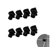 8 accesorios de conector de mango a presión compatibles con Rev-A-Shelf de 27 cuartos de galón, cierre suave, doble extraíble, piezas de repuesto para cubo de basura (negro)