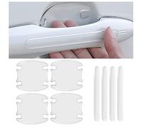 8 Adhesivos Protectores para Manilla de Coche, para Audi A3 2014-2018 Pegatinas de protección contra arañazos para la Puerta del Coche