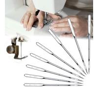 8 agujas universales para máquina de coser para máquina de coser Varmax Brother Janome Singer - 65/9,75/11,80/12,90/14, 100/16,110/18 para vaqueros, tejido elástico de piel