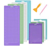 8 Alfombras de Corte Compatibles con Cricut Joy/Explore 3/Maker 3 - Set Multigrip (Ligero/Estándar/Fuerte) para Proyectos DIY