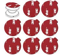 8 almohadillas adhesivas adhesivas de repuesto 3M para montaje en base de enchufe,VIIMAKE 3.5 cm redondas 3M VHB almohadillas adhesivas de doble cara,para Grip Stand pegatinas Cintas