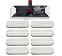 8 almohadillas de microfibra de repuesto compatibles con Vileda H2PrO y O-Cedar H2PrO para mopa de suelo, funda de repuesto lavable y duradera, para todos los suelos, lavable a máquina