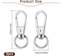 8 Anillos De Llavero De Metal, Fuertes Y Duraderos, Artesanías, Accesorios Coles De Bricolaje, Hebillas De Cinturón para Bolsos.