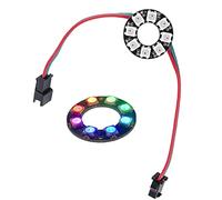 8 anillos LED RGB 8 x WS2812 5050 a todo color con controladores integrados de 8 puntas para Arduino Raspberry Pi ESP8266 Nodemcu DC5V