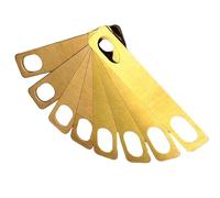 8 arandelas de cuello de guitarra 0 2/0 5/1 mm de espesor latón eléctrico reforzado placa de conexión fácil de instalar junta de aumento de cuello