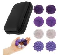 8 Bolas magnéticas Toys de 3 a 3,5 cm, antiestáticas, Ayuda a morderse Las uñas, Las piernas, controlan Las Bolas sensoriales, magnéticas para Personas, ADHD, Autismo (Morado)