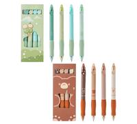 8 bolígrafos borrables antiestrés, supersuaves, tinta azul, punta de 0,5 mm, sensibles al calor.