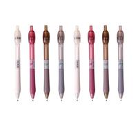 8 bolígrafos de gel retráctiles para aliviar el estrés para escribir notas, tomar diarios, punta de 0,5 mm, suministros escolares, alivio de presión