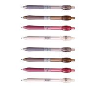 8 bolígrafos de gel retráctiles para aliviar el estrés, punta de 0,5 mm, tintas de secado rápido para escribir diariamente, diario, tomar notas