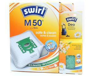8 Bolsas de aspiradora + perlas desodorantes compatible con Miele Allervac Sensor 2000, Aluminium, Baby Care S4, Baby Care 4000, Allergy EcoLine Plus, Aluminium, compatible con Swirl M50, M 50
