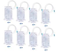 8 bolsas de orina de 500 ml para las piernas: bolsa de orina para catéter, bolsa de orina, bolsa de pierna, bolsa de drenaje de orina, bolsa de drenaje con 2 correas, bolsa de orina con válvula y