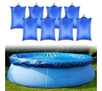 8 bolsas de peso para piscina, bolsas montadas en la pared, con ganchos, para piscinas sobre el suelo, 21 x 35 cm