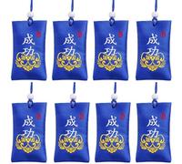 8 bolsas de sal espiritual budista - sal espiritual con bolsa - bolsa de sal espiritual amuleto de la suerte clásica talismán - colgante para coche - amuleto de la suerte