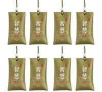 8 bolsas de sal espiritual budista - sal espiritual con bolsa - bolsa de sal espiritual amuleto de la suerte clásica talismán - colgante para coche - amuleto de la suerte