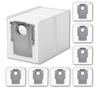 8 bolsas para aspiradora Roborock Q Revo/Saros 10/10R/S8 MaxV/QV 35A/Qrevo S5V/QV35S/Z70/Qrevo/S/Qrevo Pro/Plus/MaxV/Master/Curv/Edge/S5X/Qrevo Edge S5A/Qrevo Slim Robot Aspiradora Accesorios Piezas