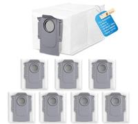 8 bolsas para aspiradora Roborock Qrevo S/QV 35A/35S/Saros 10/10R/Q Revo/Qrevo S5V/Qrevo Edge/Qrevo Pro/Qrevo Maste/Qrevo Curv/Qrevo Slim/S8 MaxV Ultra, accesorios de repuesto compatibles