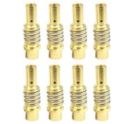 8 boquillas difusoras de gas para soplete de soldadura, difusor de soporte de punta de metal para antorchas 15AK y MB15 MIG MAG, kit de repuesto de boquilla de contacto