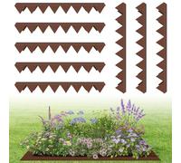 8 bordes flexibles para jardín, divisor de césped de 5 cm de alto, borde decorativo para patio al aire libre, cama de flores y parche de verduras, 53,7 x 9,7 x 5 cm
