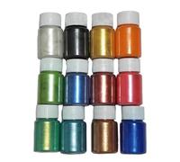 8 botellas de polvo centelleado de moscovita adicional para resina epoxi, colofonia fundida, fabricación de jabón, materiales de manualidades, sombra nacarada, polvo centelleado, suciedad no mortal