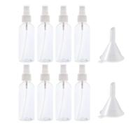 8 Botellas Pulverizadoras De 100 Ml Y 2 Embudos, Botellas Pulverizadoras Portátiles, Botellas Dispensadoras De Cosméticos, Botellas Pulverizadoras De Viaje
