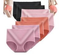 8 bragas mejoradas de cintura alta a prueba de fugas, bragas absorbentes de humedad Vicsecrets (L,8 PCS-G)