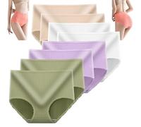 8 bragas mejoradas de cintura alta a prueba de fugas, bragas absorbentes de humedad Vicsecrets (M,8 PCS-F)