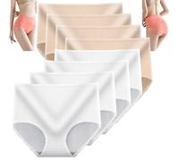 8 bragas mejoradas de cintura alta a prueba de fugas, bragas absorbentes de humedad Vicsecrets (M,8 PCS-B)