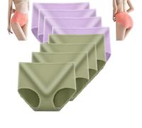 8 bragas mejoradas de cintura alta a prueba de fugas, bragas absorbentes de humedad Vicsecrets (XXL,8 PCS-C)