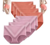 8 bragas mejoradas de cintura alta a prueba de fugas, bragas absorbentes de humedad Vicsecrets (XXL,8 PCS-E)