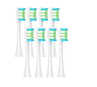 8 cabezales de repuesto compatibles con cepillos de dientes eléctricos Oclean X PRO Elite/Flow/F1/One/X/All Series.(8 pcs white)
