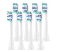 8 cabezales de repuesto for cepillos dientes Philips Sonicare (modelos 4100, 6500, 6100, 7500, 5300 y 1100)
