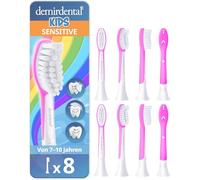 8 cabezales infantiles demirdental para Philips Sonicare Kids, desde 7 años | Desde 7 años: recambios correspondientes a HX6044, extra suaves, testados sin sustancias nocivas & sin BPA, Magenta