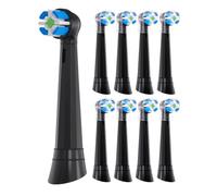 8 cabezales para Oral b iO 3/4/5/6/7/8/9/10 | Cabezales de cepillo eléctrico compatibles de repuesto | Completo con fundas para los cabezales