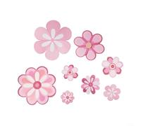 8 calcomanías florales de pared con PVC impermeable, reutilizables y resistentes a desgarros, diseñadas para su uso en paredes, azulejos, madera, metal y superficies de vidrio