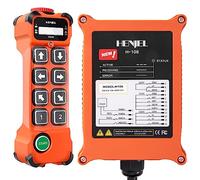 8 canales 220V 380V grúa industrial inalámbrica de radio de control remoto para polipasto eléctrico de cadena puente grúa viajera volquete remolque camión transmisor y receptor